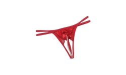 TANGA DE PEROLAS VERMELHA M