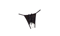 TANGA DE PEROLAS PRETO (A) - TU