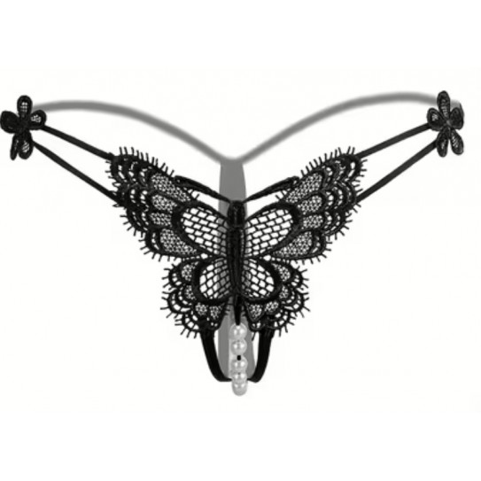 TANGA DE PEROLAS PRETO (F) - M